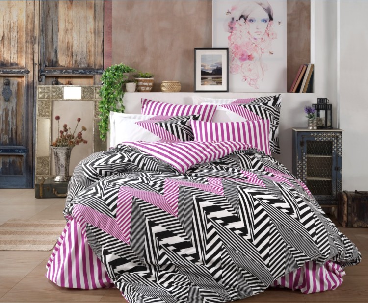 Постельное белье Poplin Hobby Daniela черный полуторный