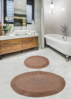 Набор ковриков для ванной комнаты Diva Wazo Beige 60*100+50*60