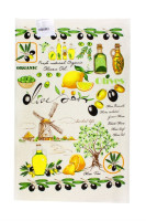 Полотенце махровое кухонное Izzihome Оливки 30x50