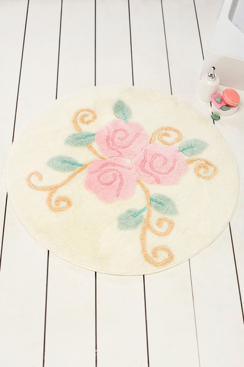 Круглый коврик в ванную Chilai Home Riva Yuvarlak 90x90