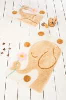 Коврик в ванную комнату Chilai Home Buyuk Fil Coffee 60x100