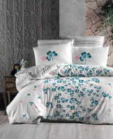 Постельный комплект ранфорс First Choice R-321 Chance turquoise евро