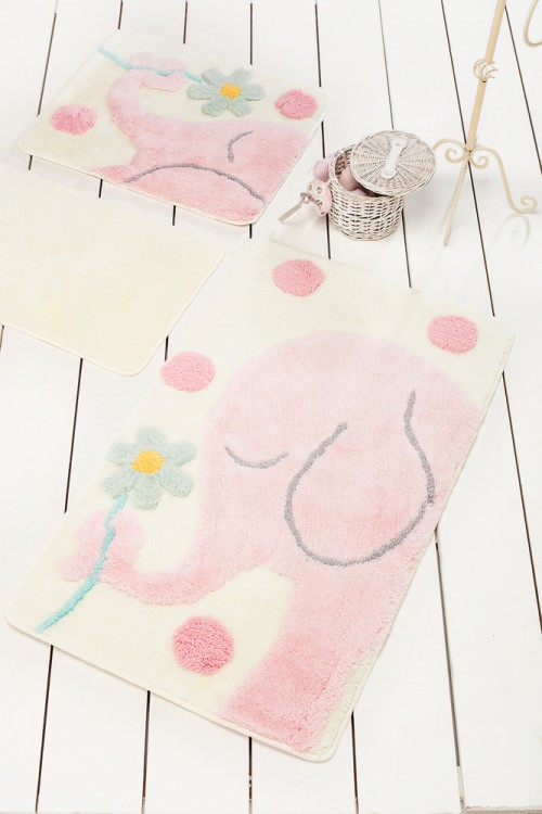 Коврик в ванную комнату Chilai Home Buyuk Fil Pink 60x100