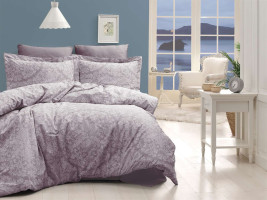 Постельное белье из люкс сатина First Choice S-113 Vanessa lavender евро