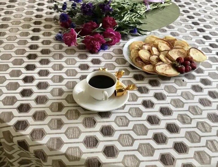 Скатерть кухонная Tag tekstil Соты 150x180