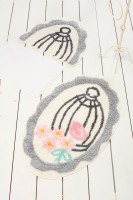 Коврик для ванной Chilai Home Sweet Bird Grey 60x100