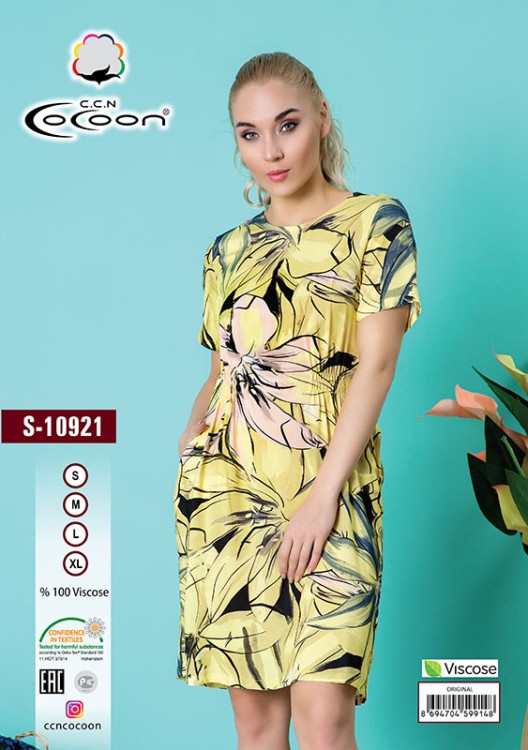 Туника штапельная Cocoon 10921