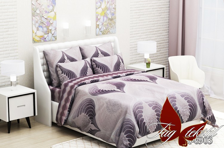 Постельное белье с компаньоном TAG R6903 полуторный 150x215