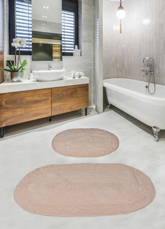 Набор ковриков для ванной комнаты Diva Shine Cream 60*100+50*60