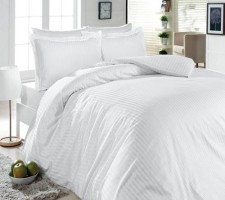 Постельное белье First choice Сатин Жаккард 200х220 S-053 White