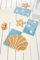 Коврик ванный Chilai Home Deniz Yildizi Blue 60x100