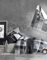 Постельное белье Cotton Box Ramos antrasit евро