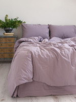 Двоспальний Євро комплект Limasso Standart Naturel Violet Варена Бавовна