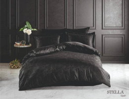 Двоспальний Євро комплект Fiesta Stella Black Жаккард