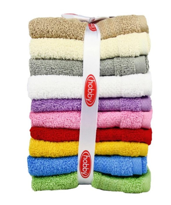 Набор полотенец Hobby Rainbow Mavi 30x50 (10 шт) ассорт.