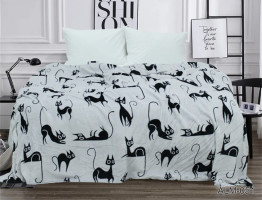 Плед на кровать велсофт TAG Tekstil ALM051 200x220