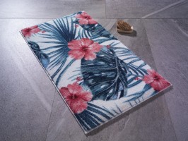 Коврик для ванной Confetti Hibiscus Mercan 80x140