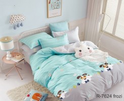 Постельный комплект ранфорс TAG tekstil R7624 frozi